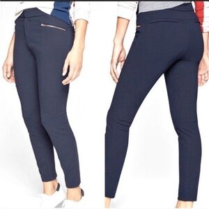 Athleta Ponte Moto 2.0 Navy Pants Size 14